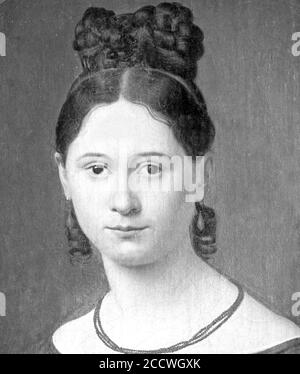 Jenny Marx Porträt. Stockfoto