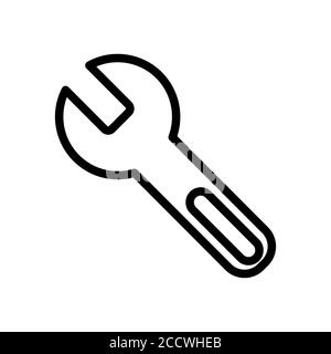 Symbol für die Symbolzeile des Schlüsselworkshops, Vektorgrafik Stock Vektor