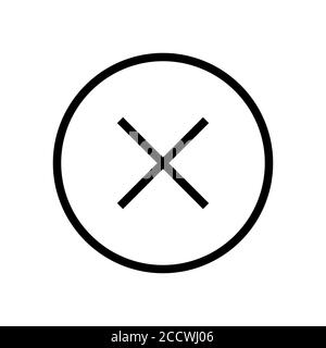 Vektor-Illustration für Kreuz- und Symbolsymbole Stock Vektor