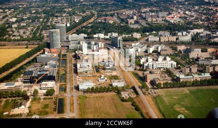 Amsterdam Luftaufnahme aus der Luft. Amsterdam Niederlande Stockfoto
