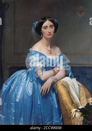 Jean auguste dominique ingres princesse albert de broglieFXD. Stockfoto