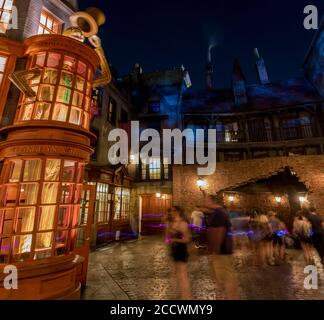 Die Harry Potter Lands in den Universal Studios sind unglaublich Stockfoto