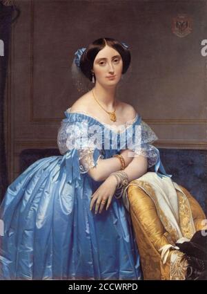 Jean auguste dominique ingres princesse albert de broglie. Stockfoto