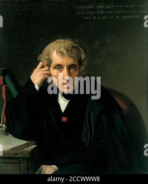 Jean-Auguste-Dominique Ingres - Luigi Cherubini Stockfoto