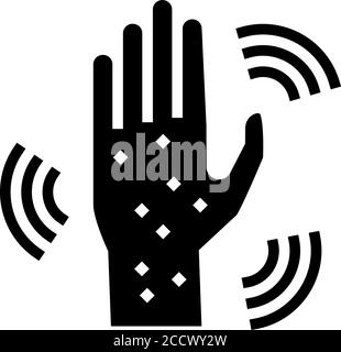 Vektorgrafik für das Symbol „Hautausschlag“ Stock Vektor