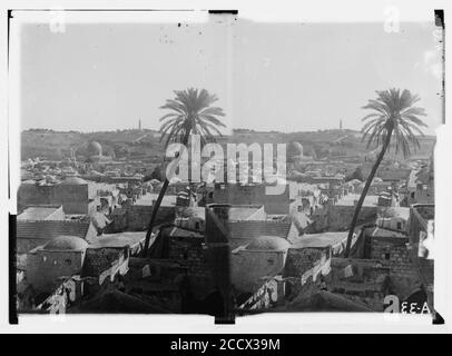 Jerusalem (El-Kouds), Vorgehensweise bei der Stadt. Jerusalem aus der Turm Davids Stockfoto