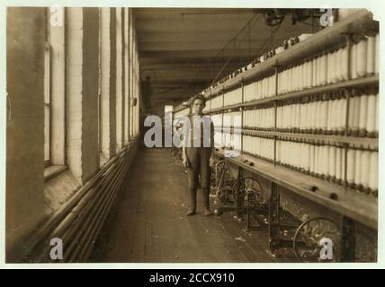 Jo Bodeon. Ein 'Hinterzimmer' im Maultierzimmer. Chace Cotton Mill, Burlington, V. Stockfoto