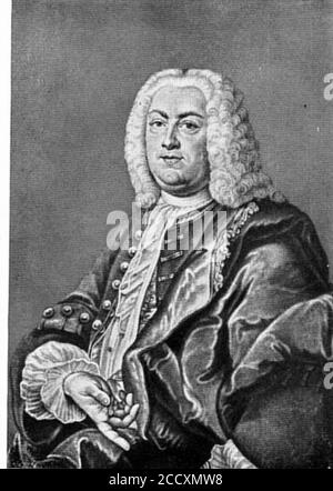 Johann Christoph Gottsched von Anna Maria Werner. Stockfoto