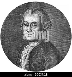 Johann Daniel Titius. Stockfoto