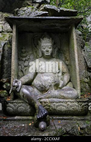 Feilai Felsbilder, Buddhistische Skulpturen, Lingyin, Hangzhou, Zhejiang Sheng, China Stockfoto