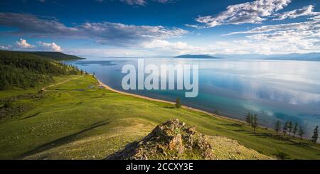 Nordseite des Khuvsgul Sees. Provinz Chuvsgul. Mongolei Stockfoto