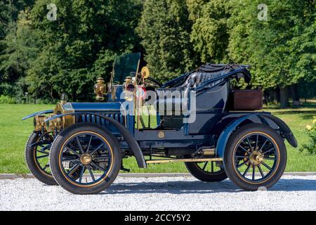 Oldtimer De Dion Bouton AU, Baujahr 1907, blau, Österreich Stockfoto