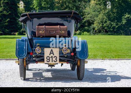 Oldtimer De Dion Bouton AU, Baujahr 1907, blau, Österreich Stockfoto