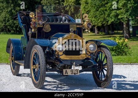 Oldtimer De Dion Bouton AU, Baujahr 1907, blau, Österreich Stockfoto