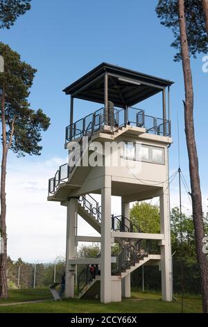 US Observation Tower, Point Alpha Memorial, Rasdorf, Hessen, Geisa, Thüringen, Deutschland Stockfoto