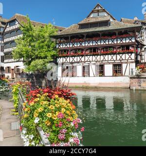 Maison des Tanneurs, Gerberviertel La Petite France, UNESCO-Weltkulturerbe, Straßburg, Elsass, Frankreich Stockfoto