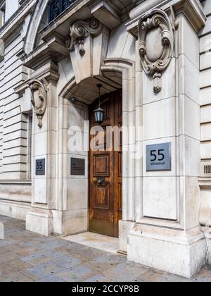 55 Whitehall London - UK Department for International Trade Offices in Whitehall Central London. Erbaut 1910. Klasse II aufgeführt. Stockfoto