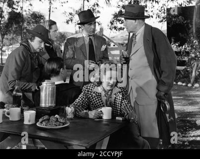 CORA WITHERSPOON GERALDINE FITZGERALD RONALD REAGAN HUMPHREY BOGART und BETTE DAVIS im DUNKLEN SIEG 1939 Regisseur EDMUND GOULDING Drehbuch Casey Robinson Executive Producer Hal B. Wallis Warner Bros. Stockfoto