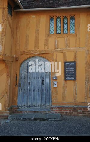 Little Hall, Lavenham, Suffolk, stammt aus dem 14. Und 15. Jahrhundert. Stockfoto