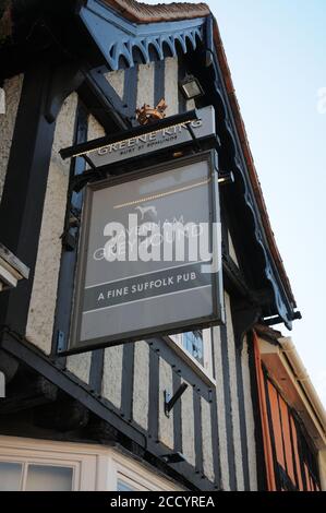 Lavenham Greyhound, High Street, Lavenham, Suffolk Stockfoto