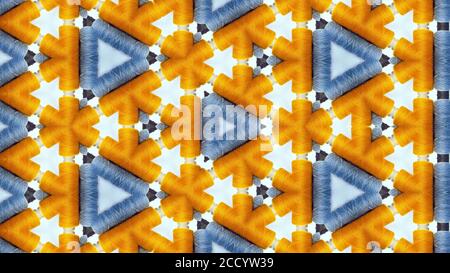 Digital Gestaltes Design Mit Kaleidoskop-Effekt Stockfoto