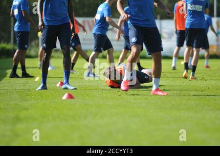 Zweiter Liga Club karlsruher sc trainiert für die nächste Saison in Bad leonfelden, ksc-Training Stockfoto