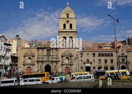 Bolivien La Paz - Katholische Kirche San Francisco - Iglesia San Franscico Stockfoto