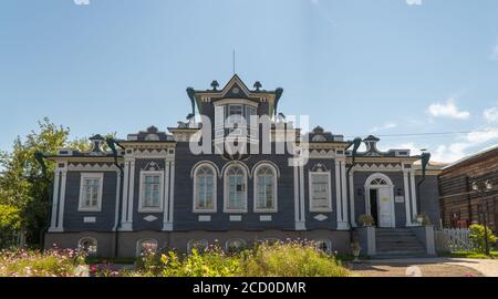 Russland, Irkutsk, August 2020: Das Haus-Museum von Trubetskoy. Irkutsk Regional Historical and Memorial Museum Stockfoto