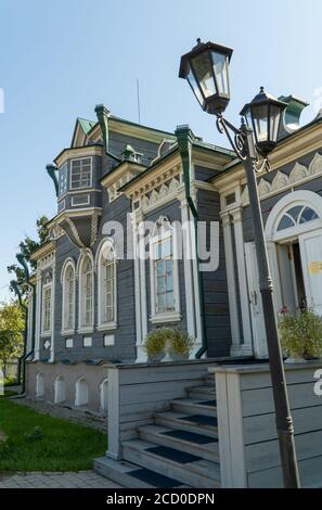 Russland, Irkutsk, August 2020: Das Haus-Museum von Trubetskoy. Irkutsk Regional Historical and Memorial Museum Stockfoto