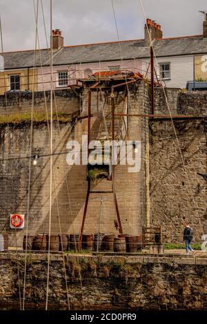 Charlestown in Cornwall, beliebte Touristenattraktion im West Country Stockfoto