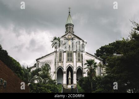 Nagasaki, Kyushu, Japan - Basilika der sechsundzwanzig Heiligen Märtyrer Japans. Ōura Kirche oder Ōura Tenshudō. Die älteste Kirche in Japan. Stockfoto