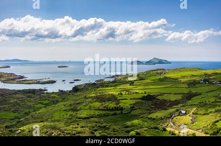Panorama der Küste der Ring von Kerry, Irland Stockfoto