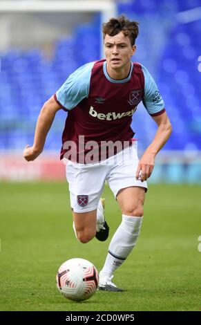 West Ham United's Alfie Lewis beim Vorsaison-Freundschaftsspiel in der Portman Road, Ipswich. Stockfoto