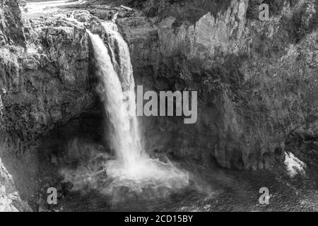 Herrliche Snoqualmie Falls im Staat Washington. Stockfoto