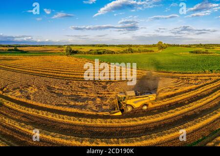 Ernte in Warmia im Nordosten Polens Stockfoto