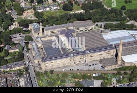 Luftaufnahme von Salt's Mill, West Yorkshire Stockfoto