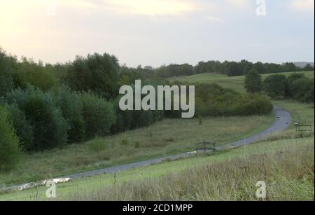 Pfad entlang des Jubilee River UK Stockfoto