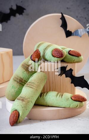 Halloween Hexe Finger Cookies Stockfoto