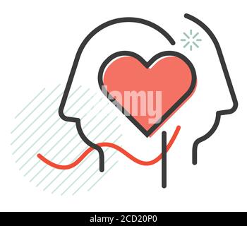 Design Thinking - Was den Menschen gefällt - Icon als EPS 10 Datei Stock Vektor