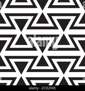 Nahtloses Muster mit weißen Zickzacklinien Stock Vektor