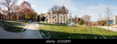 Der Campus der Syracuse University in Syracuse, New York, USA, Heimat der Syracuse Orange. Stockfoto