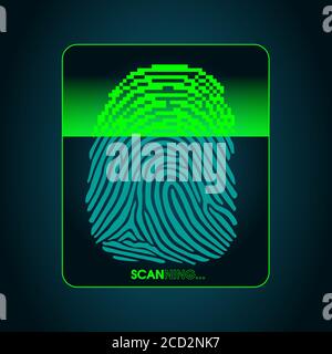 Das Zutrittskontrollsystem, Sicherheit, Datenschutz Stock Vektor