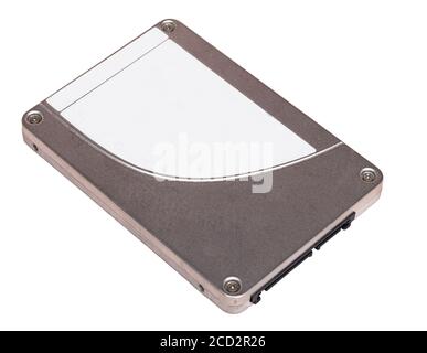 Solid State Disk mit silberfarbener Abdeckung Stockfoto