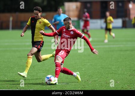 Tyler Frost in Crawley Town während der Vorsaison freundlich zwischen Crawley Town und Watford im Camping World Community Stadium. Bild von JAMES BOARDMAN Stockfoto