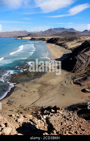 Impressionen: Playa Del Viejo Rey, Atantischer Ozean bei Istmo de La Pared, Jandia, Fuerteventura, Kanarische Inseln, Spanien/Fuerteventura, Kanarische I Stockfoto