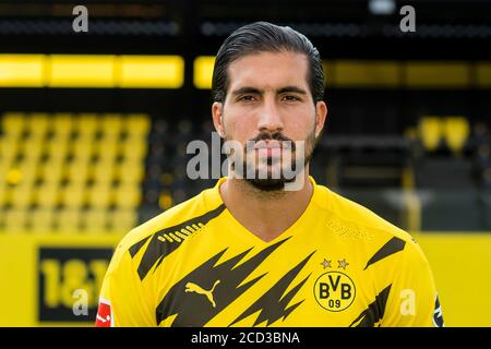 Teamfoto Borussia Dortmund, Saison 2020/2021, Emre Can, Portraitaufnahme, Portravsst, Portrait, Einzelbild beschnitten, Einzelbild, Fußball 1. Bundesliga, Borussia Dortmund (DO), Pressetermin am 6. August 2019 in Dortmund. ¬ Verwendung weltweit Stockfoto