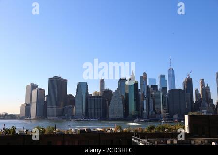 New York, USA. Oktober 2019. New York, USA Oktober 2019: Impressionen New York - Oktober - 2019 die Skyline von New York am Morgen, weltweite Nutzung Quelle: dpa/Alamy Live News Stockfoto