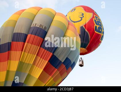 Das Heißluftballonfestival fand im August in Israel statt 2019 Stockfoto