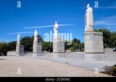 Braga, Portugal - 22. August 2020: Heiligtum unserer Lieben Frau von Sameiro (oder Heiligtum von Sameiro oder Unbefleckte Empfängnis von Monte Sameiro) ist eine marianische sa Stockfoto