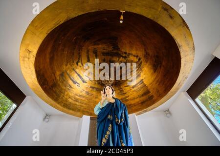 Braga, Portugal - 22. August 2020: Heiligtum unserer Lieben Frau von Sameiro (oder Heiligtum von Sameiro oder Unbefleckte Empfängnis von Monte Sameiro) ist eine marianische sa Stockfoto